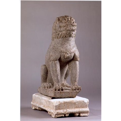 Guardian Lion with marble stand 